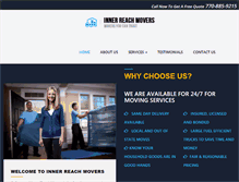 Tablet Screenshot of innerreachmovers.com